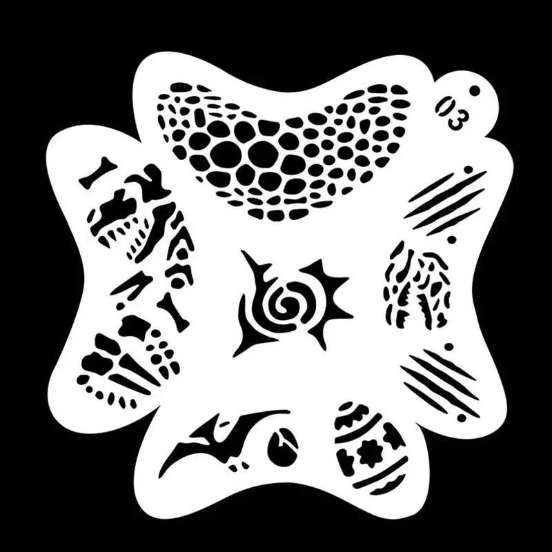 for Kids Face Stencils Body Paint Template Spray Painting Diy Birthday Party Reusable Templates