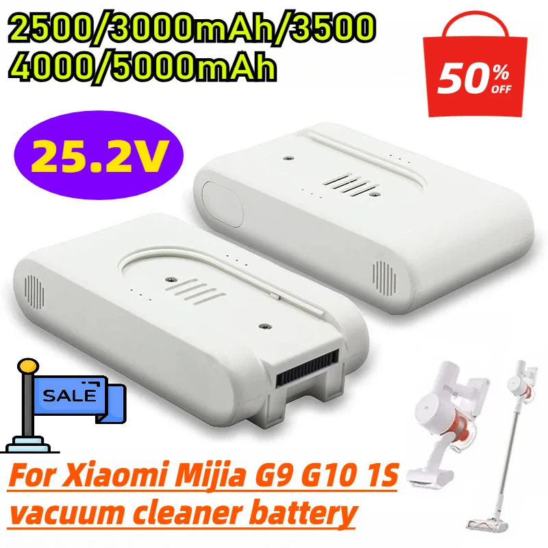 

18650 25.2V 4000mAh Lithium Battery for Xiaomi Mijia G9 G10 1S Vacuum Cleaner Charging Battery