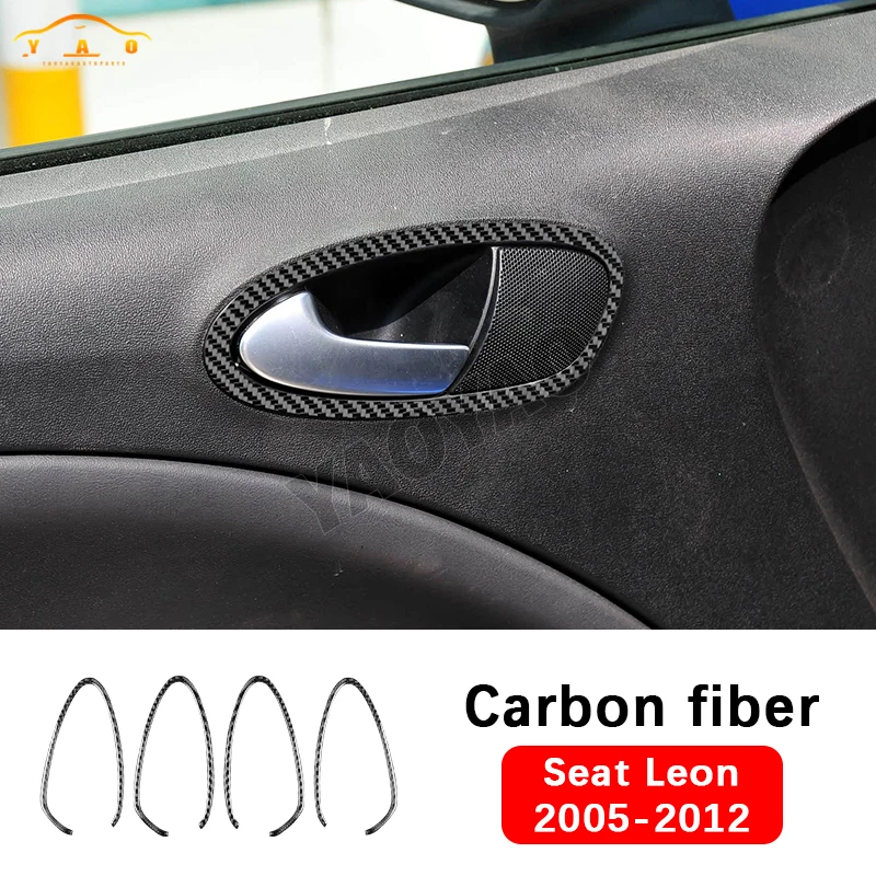 

Car Sticker For SEAT Leon 2005 2006 2007 2008 2009-2012 Car Door Handle Switch Trim Decorate Accessories