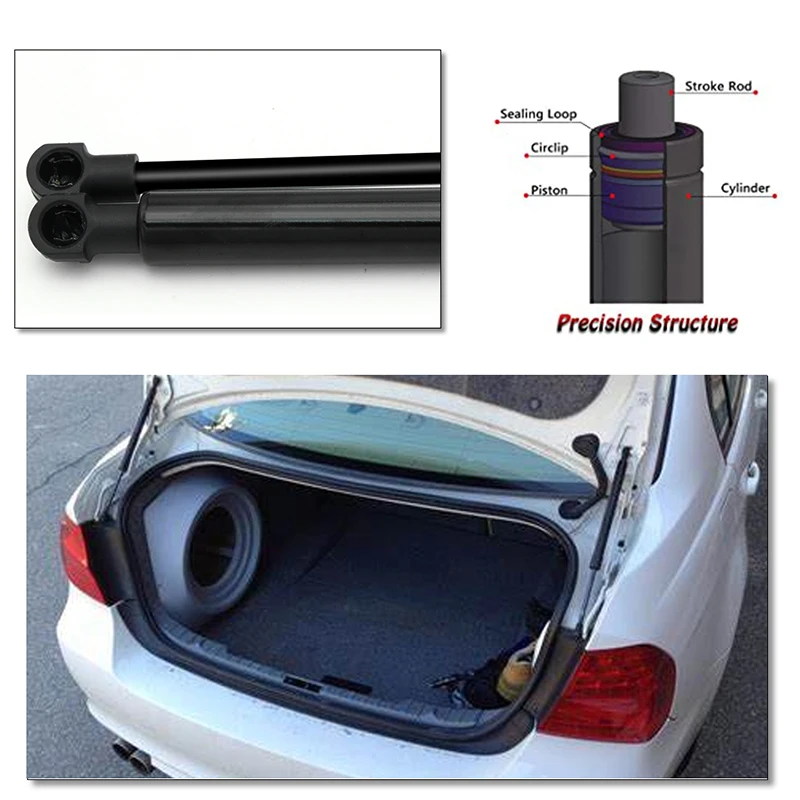Rear Tailgate Lift Support Strut for BMW E46 323Ci 325Ci 330Ci M3 2001-2006 Pneumatic Impact Lift Support Bar Bracket view 5