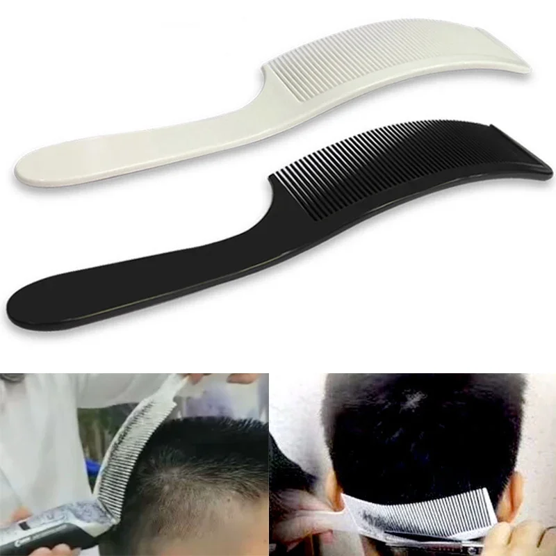 Professional Curved Shaver Hair Cipper Cutting Comb Anti-Static Barber Flat Top Comb Salon Hairdressing Tool Haircut Brush