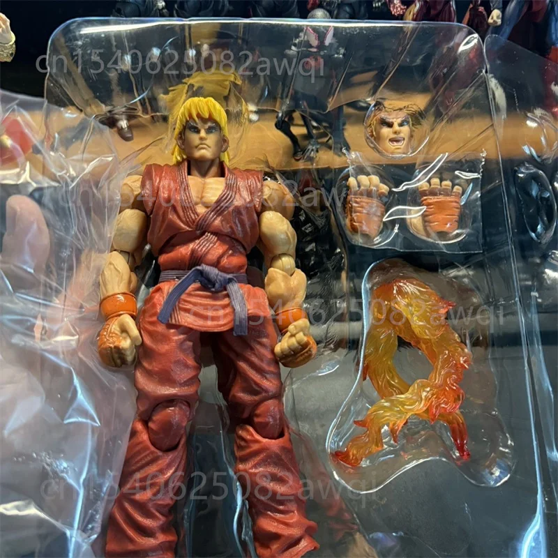 Play Arts PA Ultra Street Fighter Ryu Ken Masters Storm Toys USFII: The Final Challengers Ryu Ken Akuma Action Figure Toy 21CM