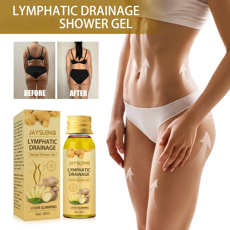 Lymphatic Drainage Sculpting Shower Gel Weight Loss Slimming Body Wash Removes Lymph Nodes Underarm Fat cleaning Shower Gel