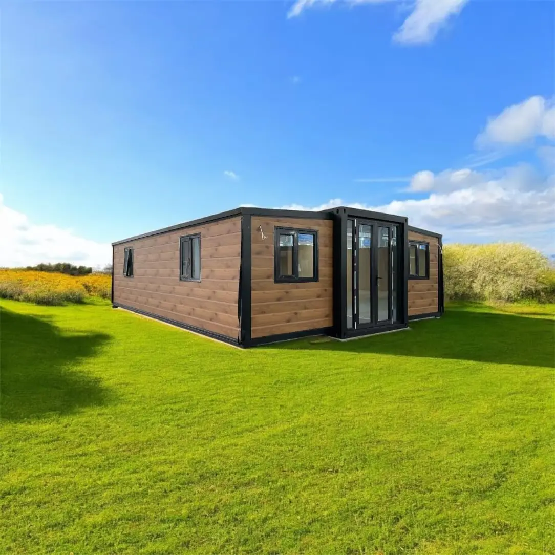 منزل حاوية قابلة للطي بقوة 20 قدم: كاملة مع الحمام والمطبخ والشرفة المغطاة وتوسع الجناح المزدوج #4