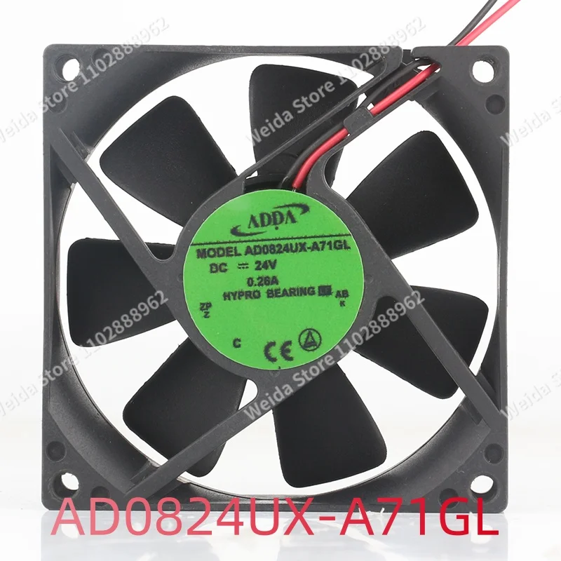 Original ADDA AD0824UB-A71GL AD0824UX-A71GL 24V 8CM 80X80X25MM frequency converter cooling fan