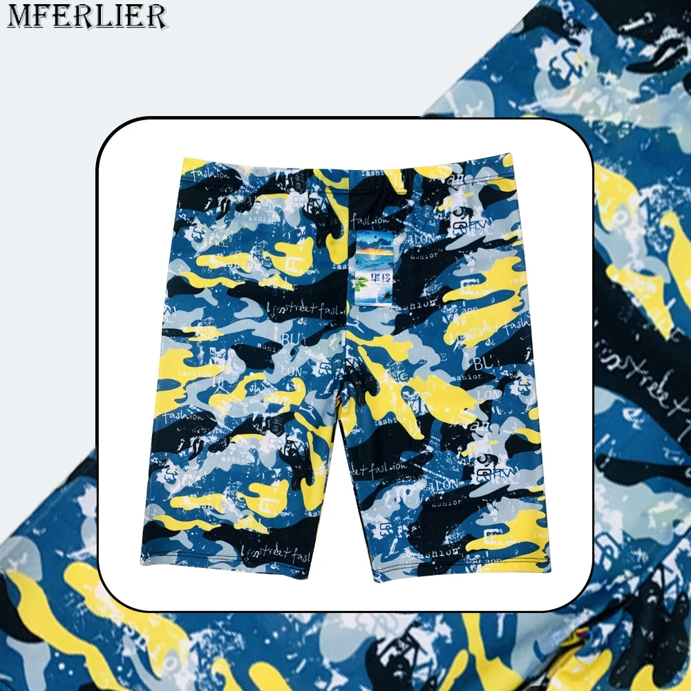 summer men board shorts sports beach shorts camouflage letter quick dry swimming trunks shorts breathable comfort elastic