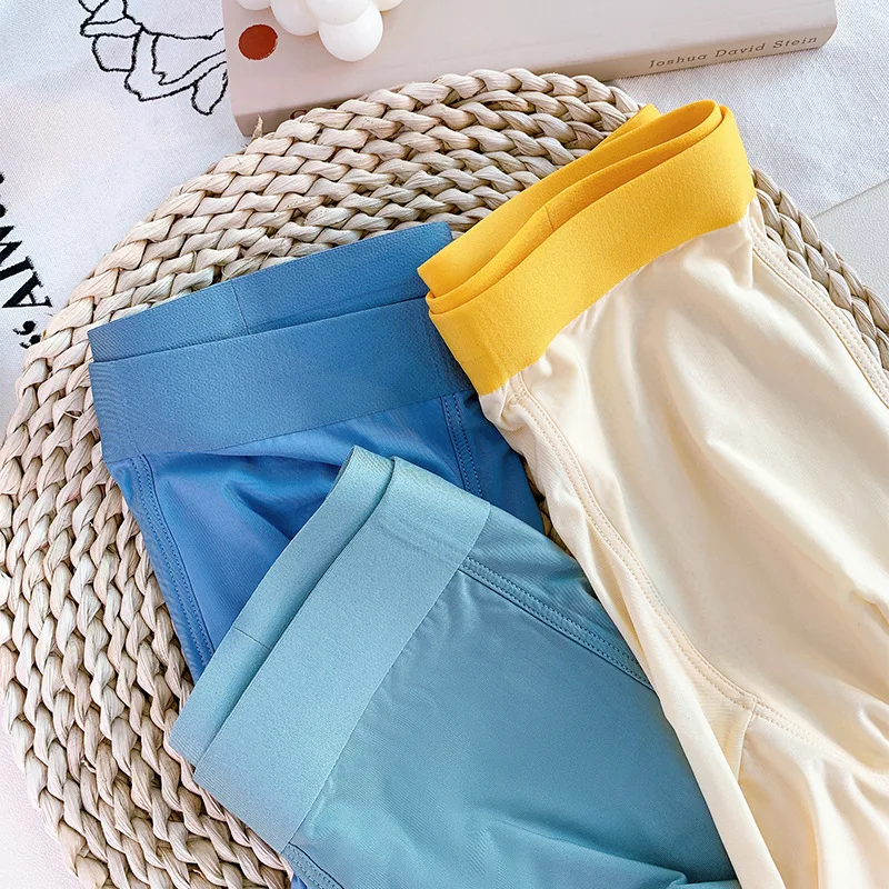 3pcs Summer Man Underwear Thin Quick Dry Ice Silk Men Boxers Traceless Undershorts L XL XXL XXXL XXXXL Man Underwears image 3