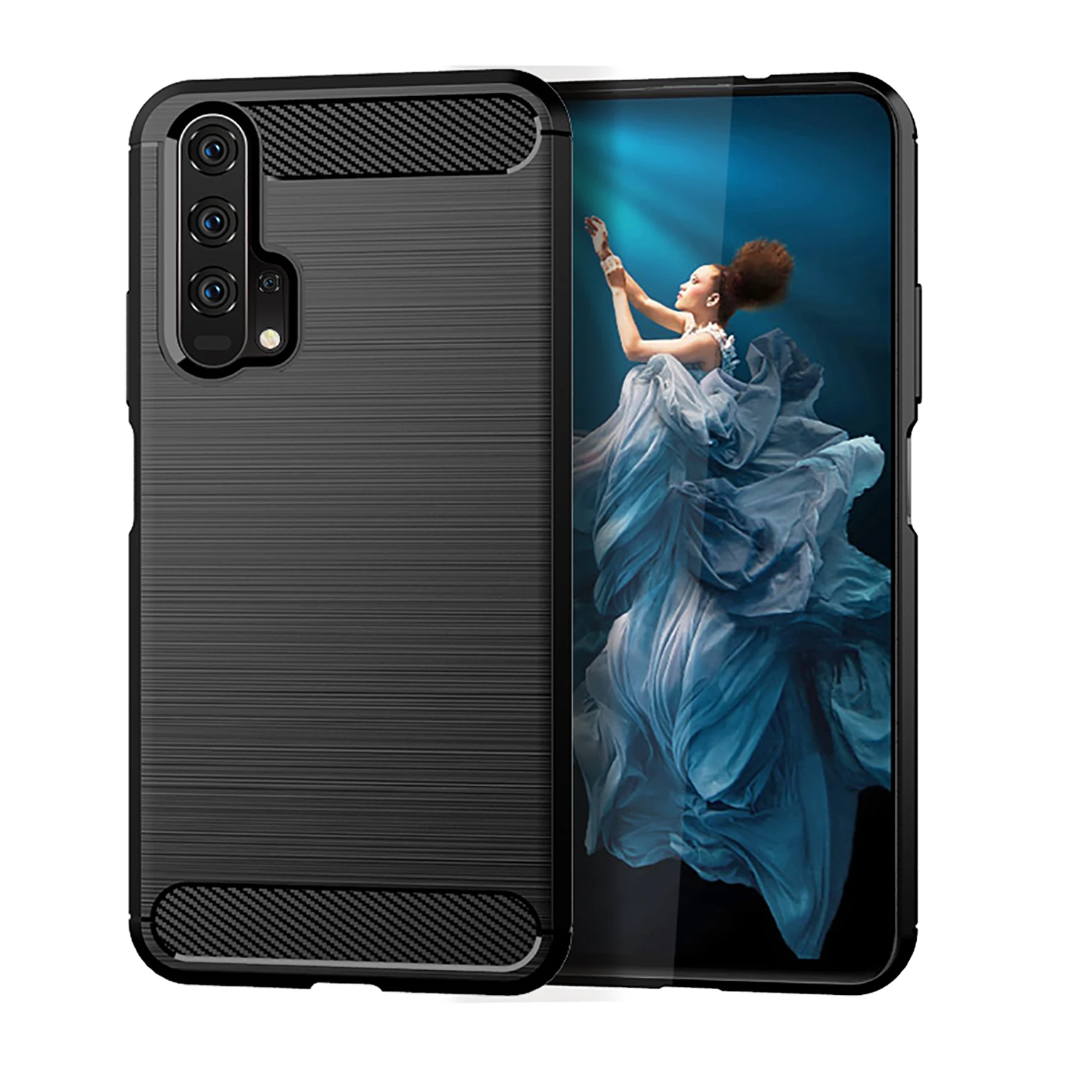 Luxury Shockproof Case For Honor 20 Pro 20i 20lite 20s Cell Phone Cover for honor 20pro 20 lite Soft Carbon fibre Cases