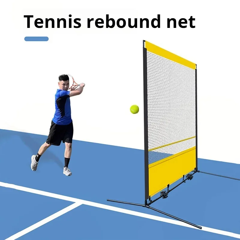 Tennis Training Bounce Net Single Play Tennis Trainer Training Wall Enlarged Mesh High Strength Rebound Stable and Strong