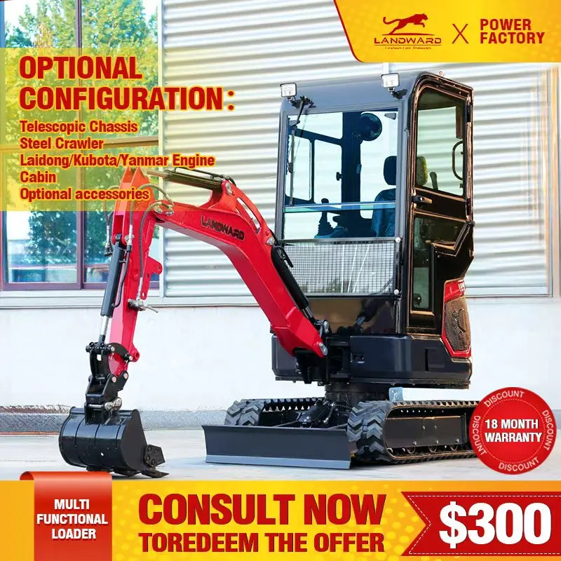 

Новый китайский мини-экскаватор для домашнего использования, сельскохозяйственный гусеничный экскаватор, экскаватор с дизельным двигателем, 2-тонный экскаватор, мини-экскаватор Euro5 EPA на заказ