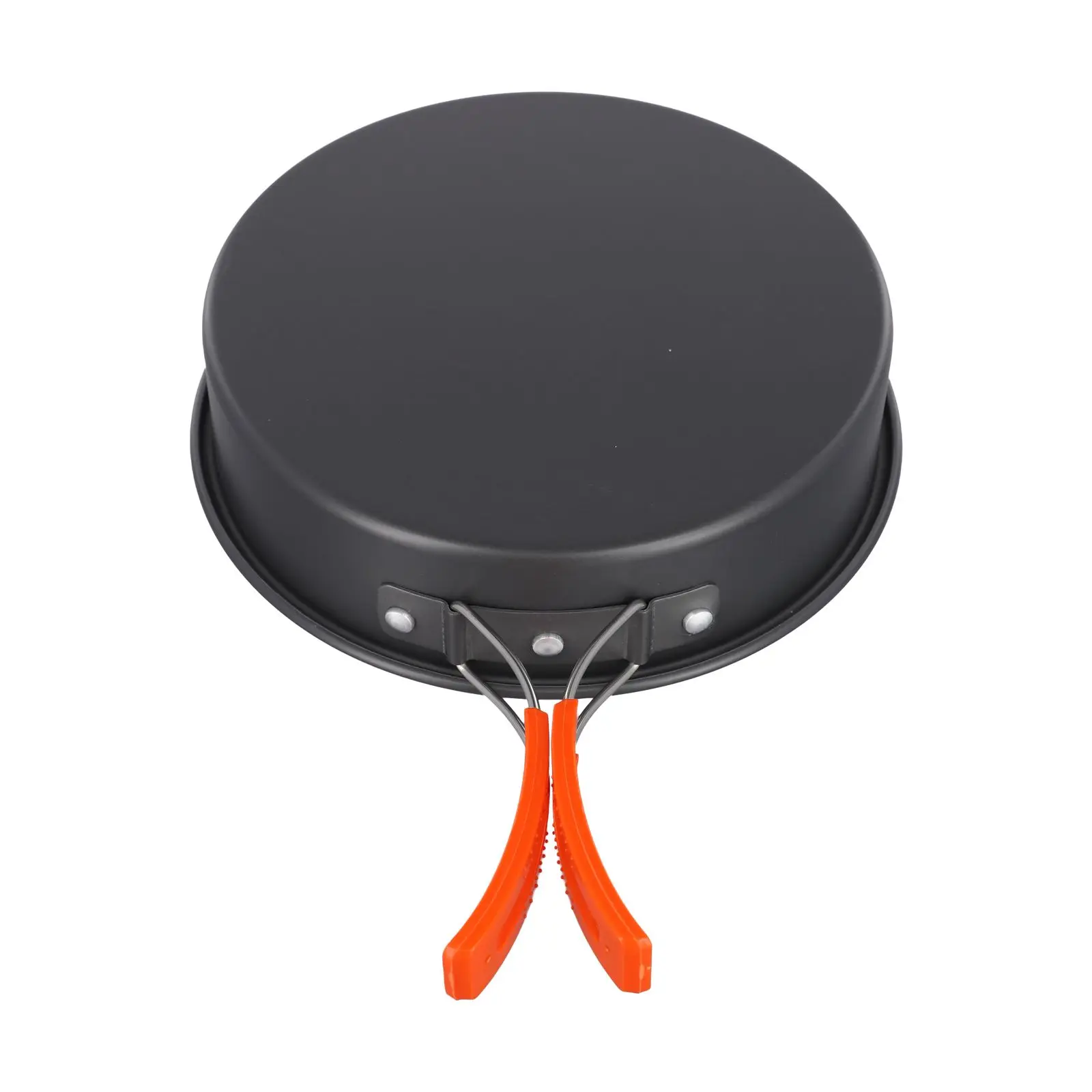 1pc Frying Pan Non-stick Frying Pan Alumina Anti-scalding Lightweight Outdoor Camping Cooking Supplies Foldable Pan Set Parts