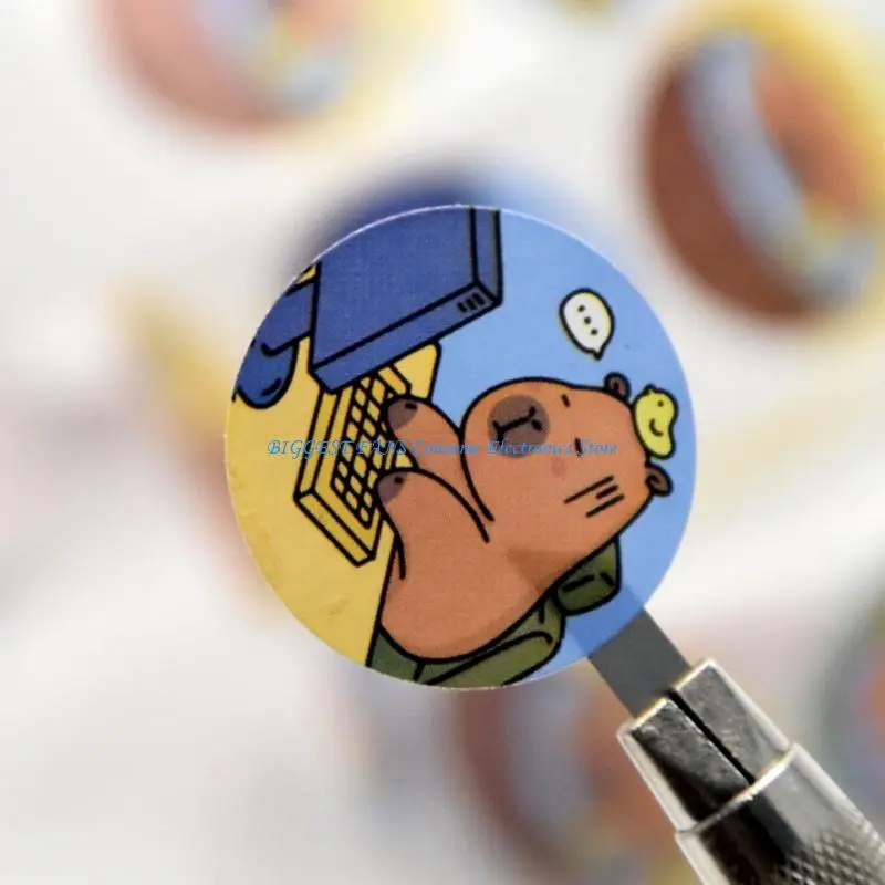 

500Pcs Capybara Sticker Water Resistant for Art Craft Scrapbooking Journal Water Bottle Album Kid Rewarding Sticker