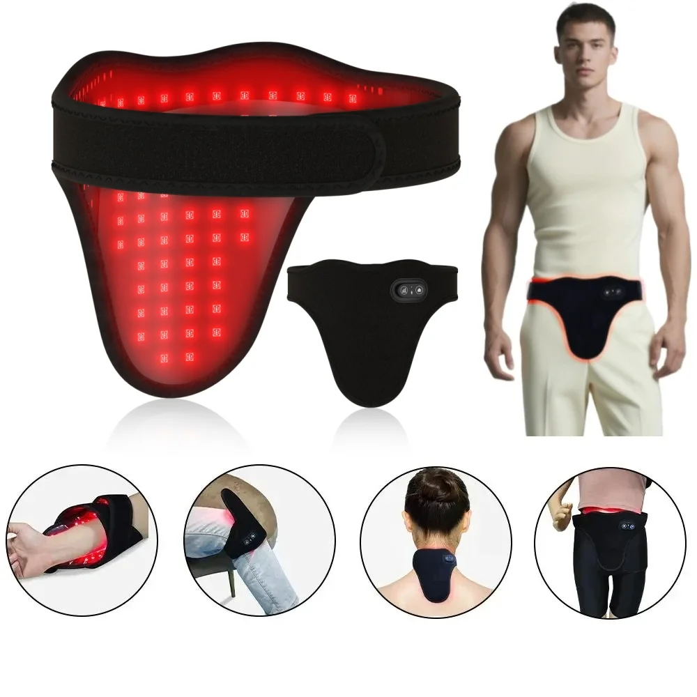 

LED Red Light Therapy for Male Wellness Prostate Therapy Device 660/850nm 82pcs Physical Infrared Therapy Panties for PainRelief
