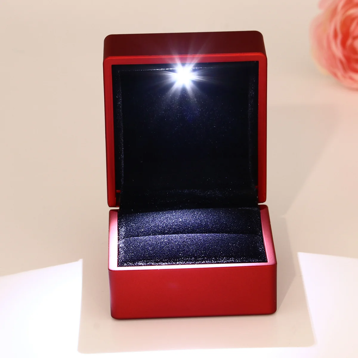 صندوق خاتم LED صندوق خاتم هدية صندوق خاتم الزواج صندوق خاتم الخطوبة صندوق هدايا خاتم