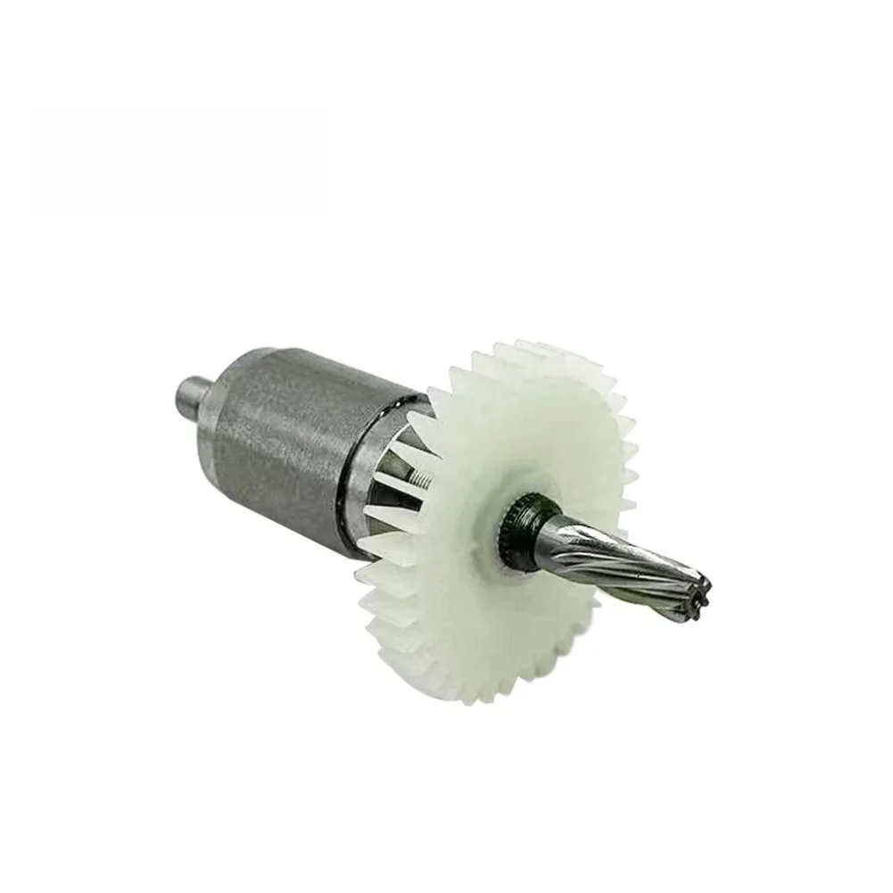 7 Tooth Brushless Hammer Drill Rotor For Cordless Lithium Ion Chainsaw Motor Replacement Part Metal 98mm Length Silver view 4