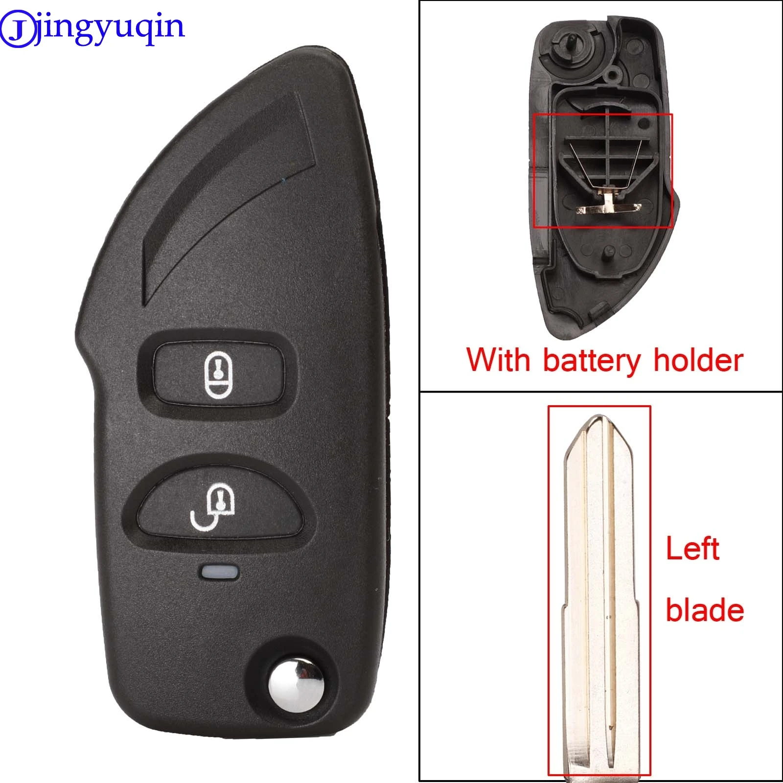 jingyuqin Modified 2b Key Shell Case Cover For Hyundai Elantra Santa Fe Eagle Terracan Atos Trajet Fit For Kia Carens