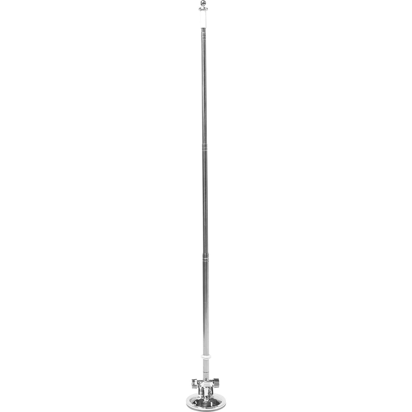

Suction Cup Flagpole Holder 1.2m Stainless Steel Telescopic Car Flag Mount Tool Silver Color for Outdoor Parade