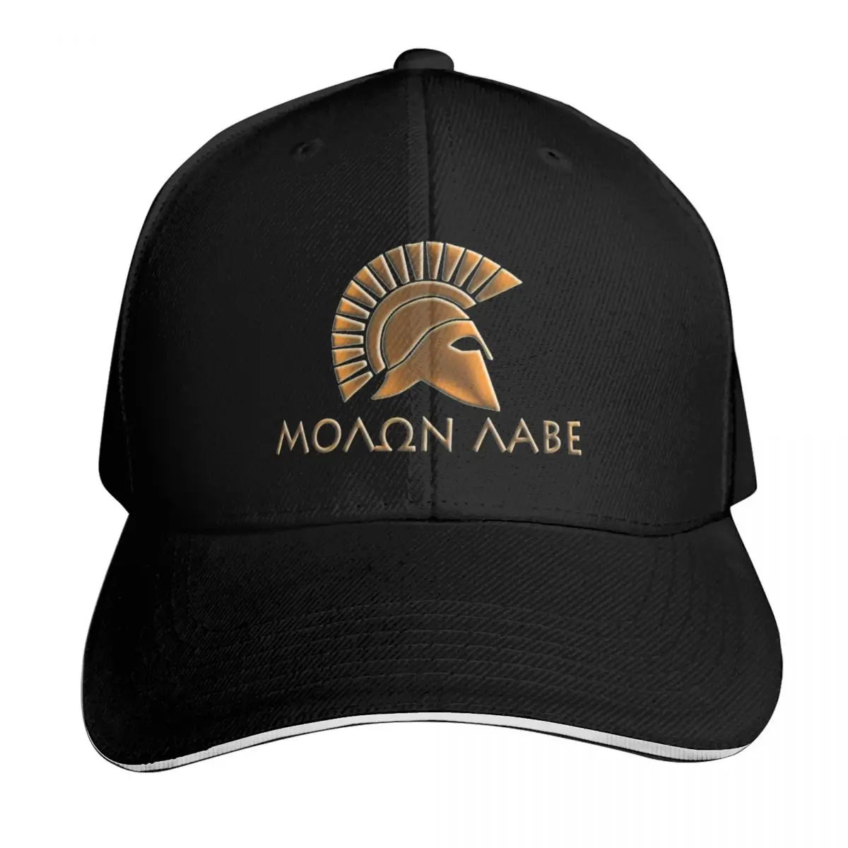 Molon lave-Spartan warrior-lithos font Baseball Cap Hip Hop Snapback Cap Hat Man Luxury Luxury Hat Baseball For Men Women's