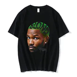 Frank Vintage Graphic T Shirt Blond Hip Hop Popular Music Singer R&B T-shirt Men Women Fashion Oversized Short Sleeve T-shirts