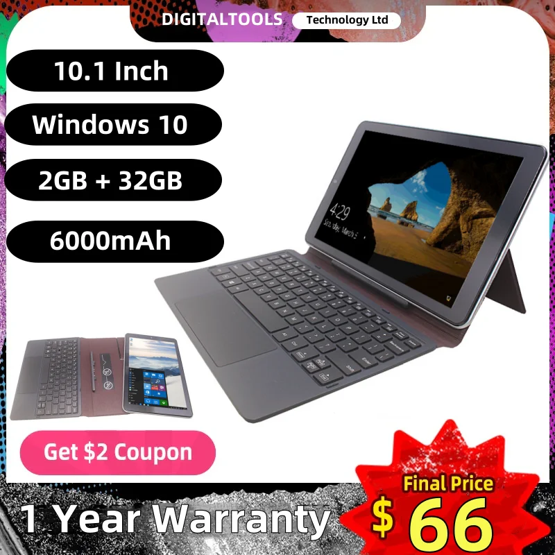 ГОРЯЧИЕ ПРОДАЖИ W1 10,1-дюймовый планшетный ПК с Windows 10, четырехъядерный процессор Intel Z8350, 2 ГБ ОЗУ, 32 ГБ ПЗУ, Wi-Fi, USB 3,0, двойная камера, 6000 мАч ﻿