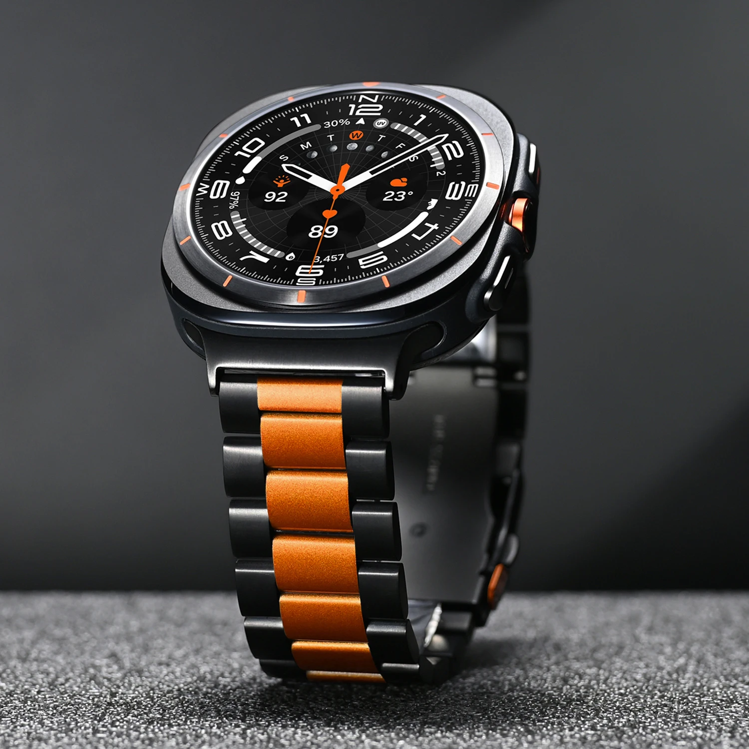 Metallarmband für Samsung Galaxy Watch Ultra2 2026 2025 Luxus Herrenarmband Edelstahlarmband für Samsung Galaxy Ultra 47mm. – Detail 13