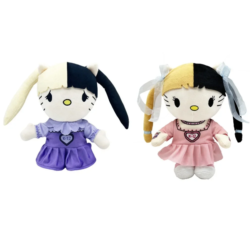 

Hello Kitty Melanie Martinez Plush Doll with Pink Dress Plushies Stuffed Toys Boys Girls Fans Collect Gifts