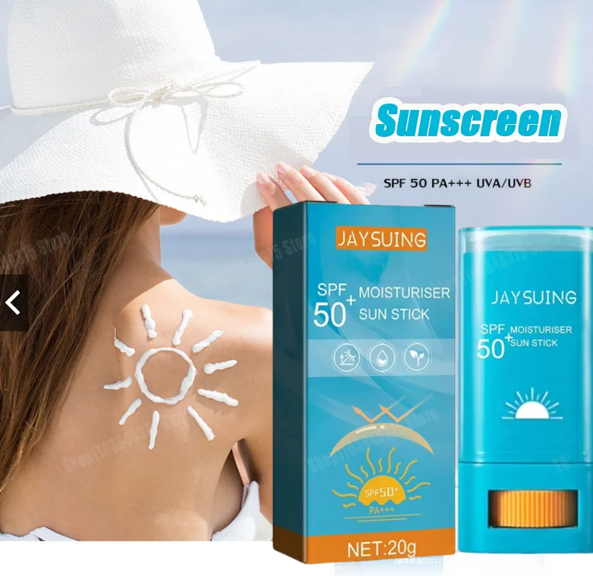 

SPF50+ Sunscreen Stick Korean Sunscreen Skin Whitening Cream Anti UV Sun Block Facial Mild Moisturizer Cream