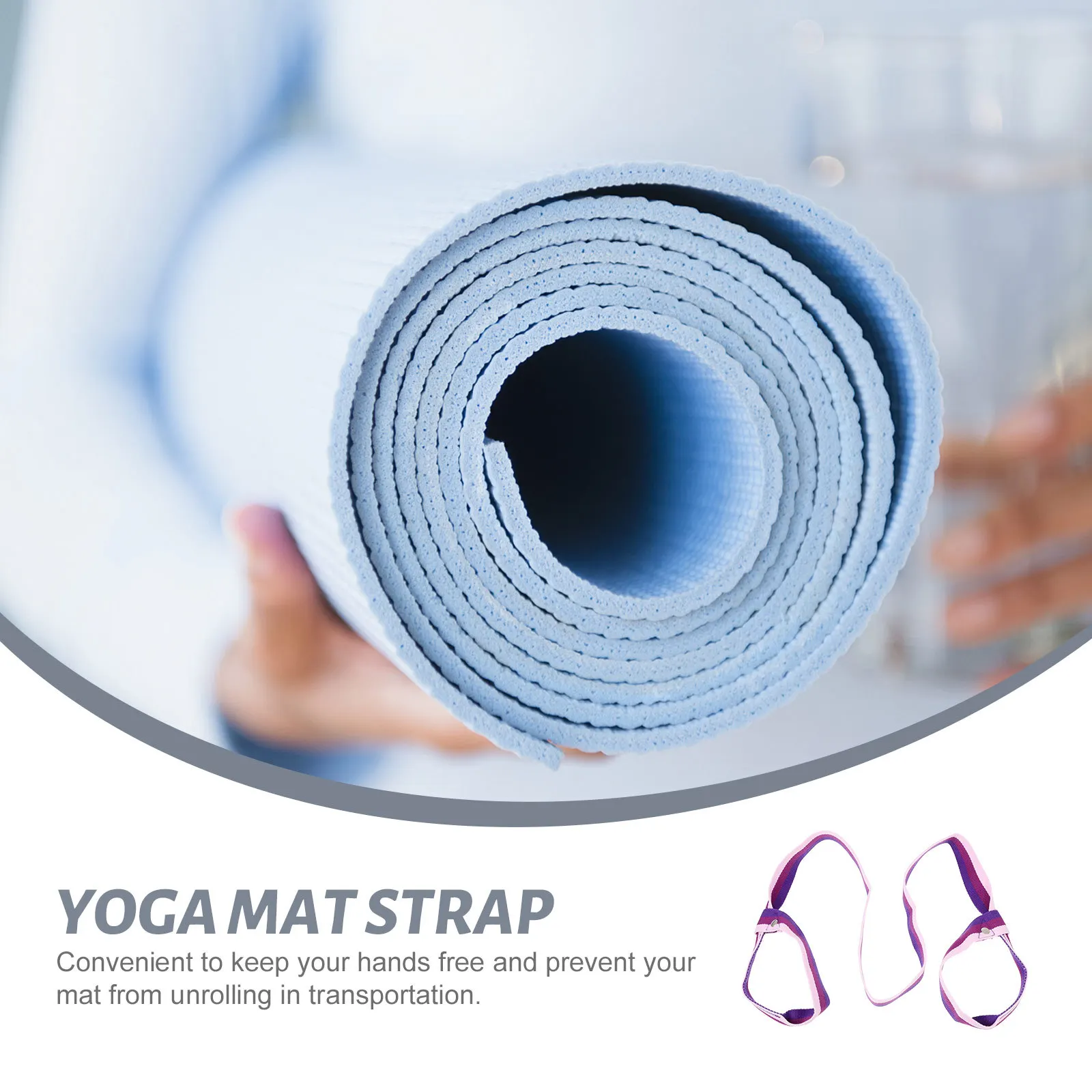 

Premium Cotton Yoga Mat Strap Adjustable Secure Fit Prevents Unrolling Ideal for Gym Fitness Enthusiasts