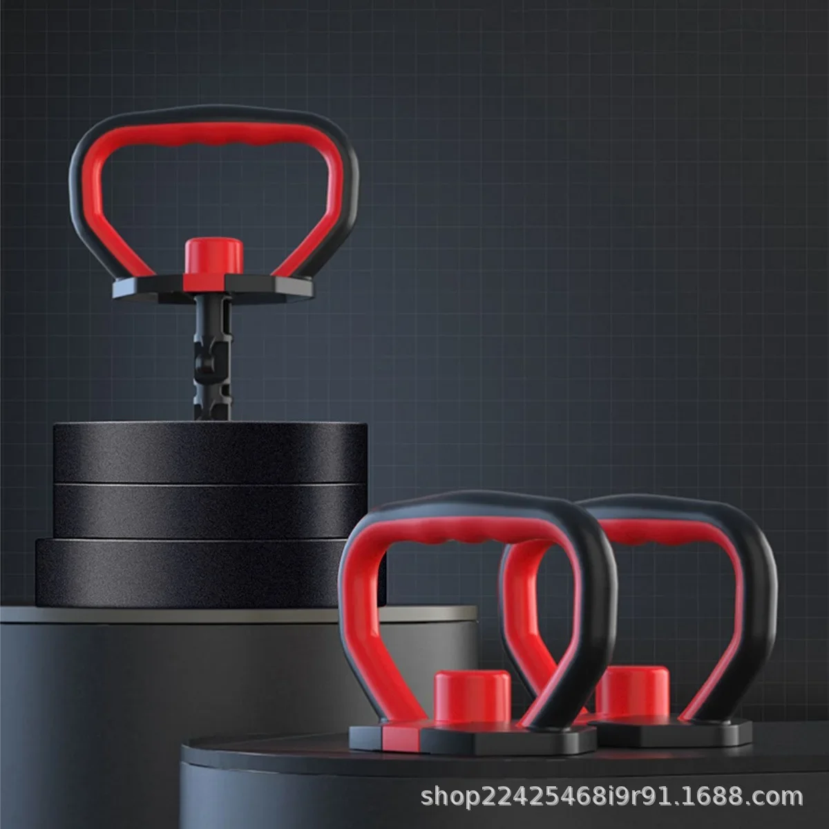 Mango de mancuerna de peso ajustable para uso en gimnasio en casa, herramienta de empuje de Base de Kettlebell ecológica de entretenimiento deportivo de China continental