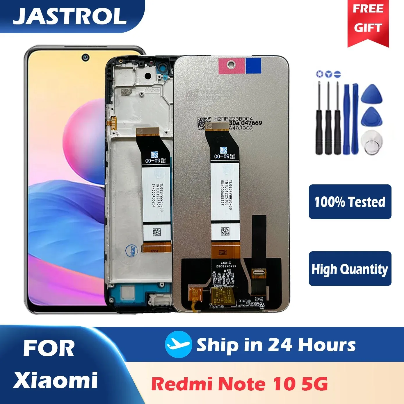

LCD For Xiaomi Redmi Note 10 5G LCD Display Touch Screen Digitizer Assembly M2103K19G M2103K19C Screen Replacement Repair Parts