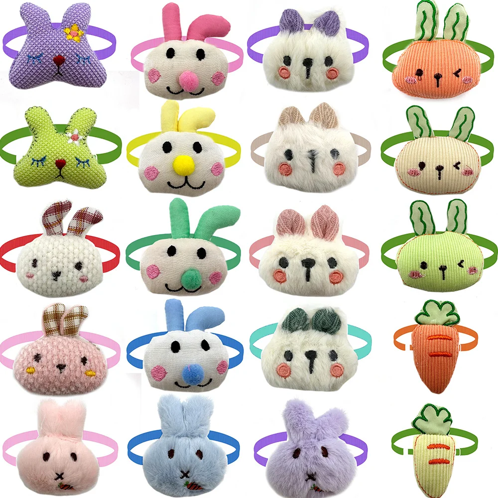 

50/100Pcs Easter Small Dog Cat Bowties Neckties Fashion Mix Rabbit Pet Bow Ties for Dogs Grooming Dog Puppy Grooming Products