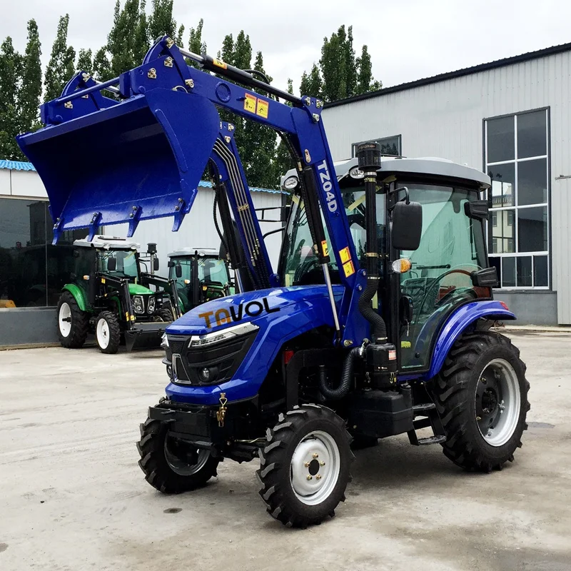Tractor Agrícola Pequeño de 50-100 CV con Tracción en las 4 Ruedas y Cargador Frontal, Equipo Agrícola con Repuestos para Tractor Mahindra