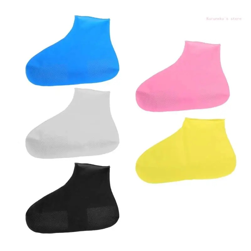 Capas impermeáveis ​​para sapatos silicone, reutilizáveis ​​e antiderrapantes, protetores sapatos para chuva e lama