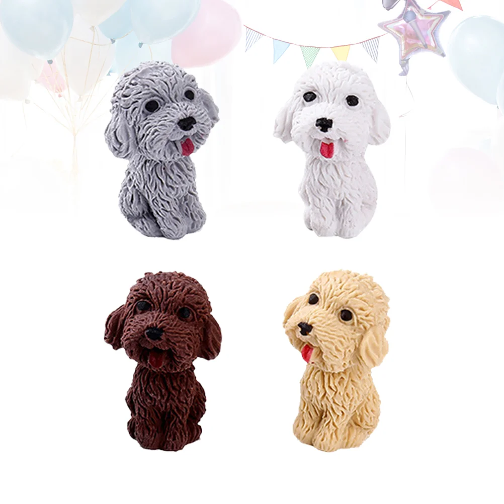 

4 Pcs Kawaii School Supplies for Girls Pencil Eraser Retractable Cute Erasers Japanese Stationery Erasable Kids Cartoon Child