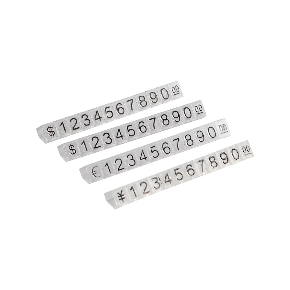 Euro Symbol Pricing Marker Price Tags Numerals Combined Sign Cubes