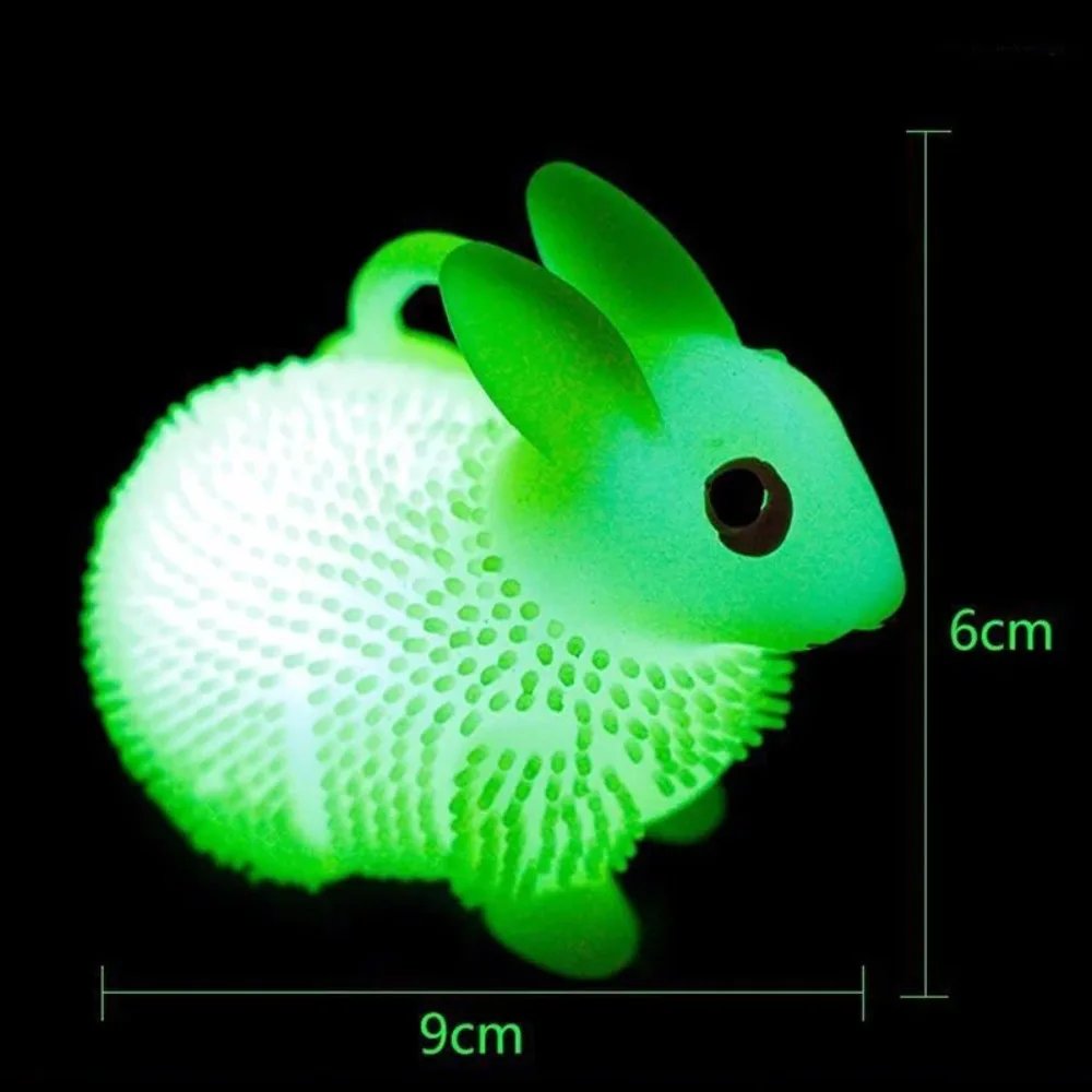 Flash Ball Niedlichen Kaninchen kinder Spielzeug Lustige Squeeze Elastische Ball Dekompression Sensorischen Pädagogisches Kognitive Spielzeug Geschenk