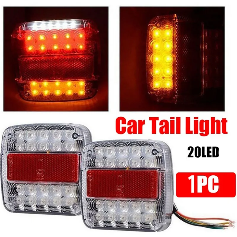 1pc 20 LED Stop Rear Tail Reverse Light Indicator Lamp Truck Trailer Waterproof