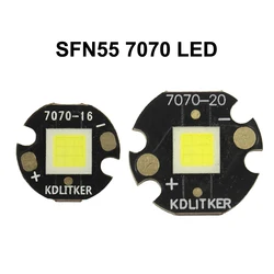 Fsfn55.2 105W 30a 8000ルーメンロングスローsmd 7070 LEDオンKditker dtp銅PCB懐中電灯diy