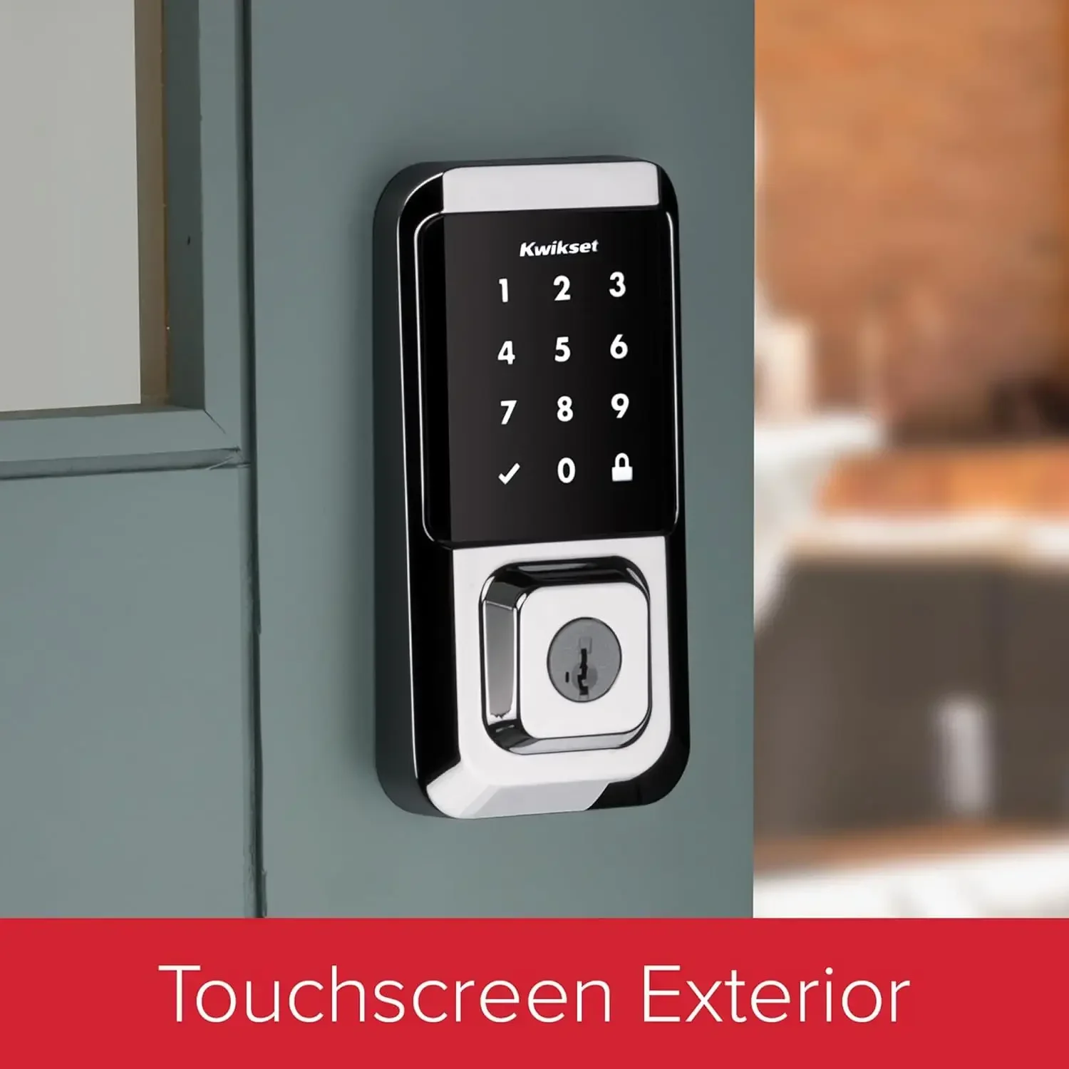 Touchscreen Wi-Fi Smart Door Lock, Keyless Entry Electronic Deadbolt Door Lock, No Hub Required App Remote Control,