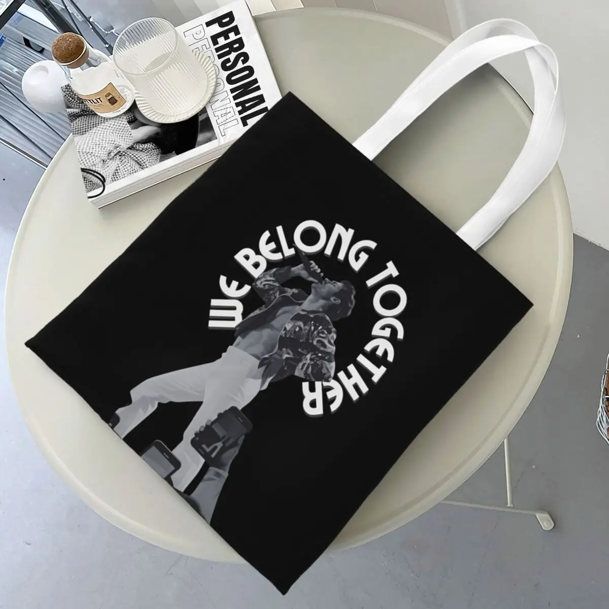 Harrys Styles We Belong Together Shopper Bag Print Shoulder Bag Women Fashion Tote Bag Polyester Work Woman Handbags