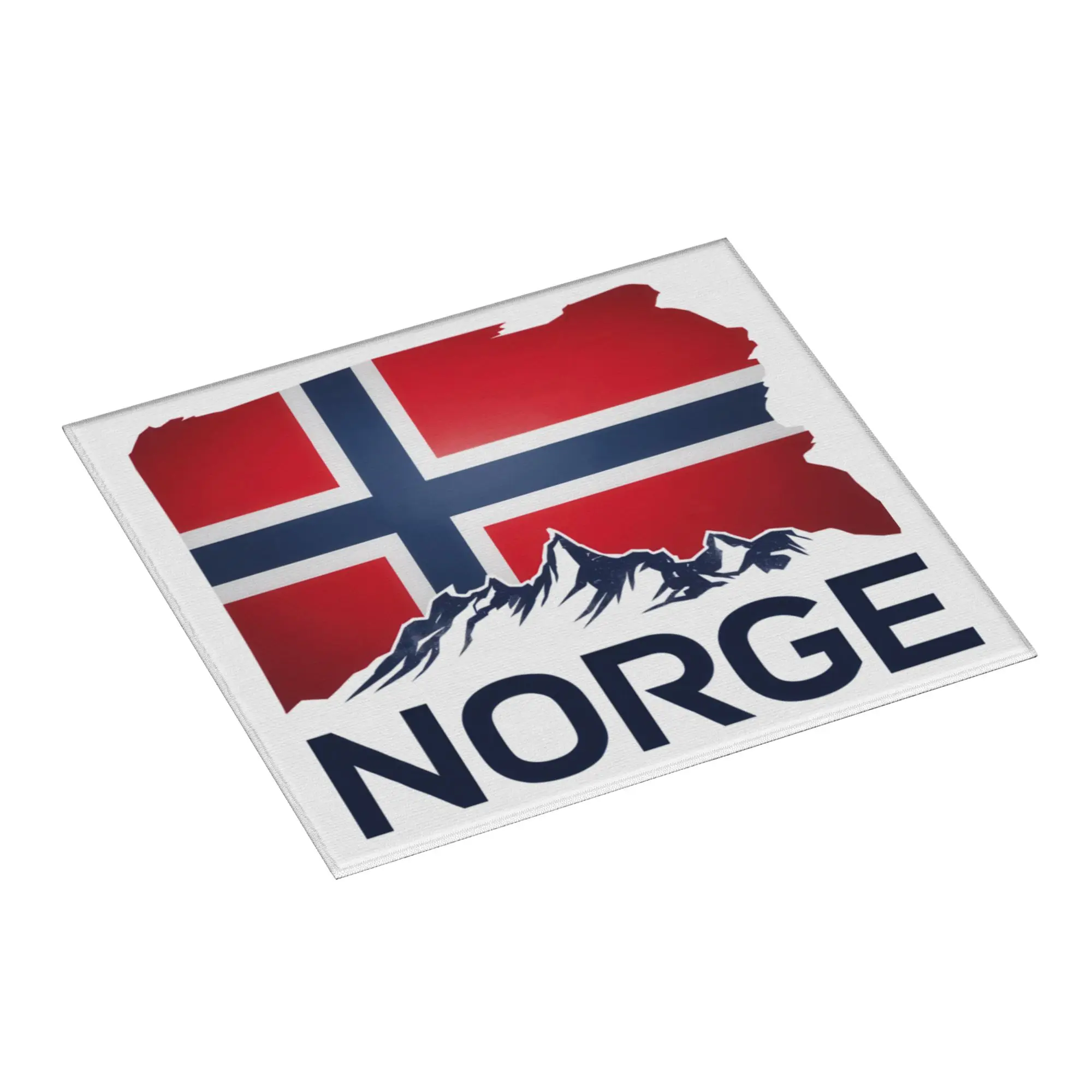 Norway Flag Non‑Slip Waterproof Absorbent Barware Tableware Oil Proof Reusable Norwegian Flag Bathroom Drying Mat For Kitchen