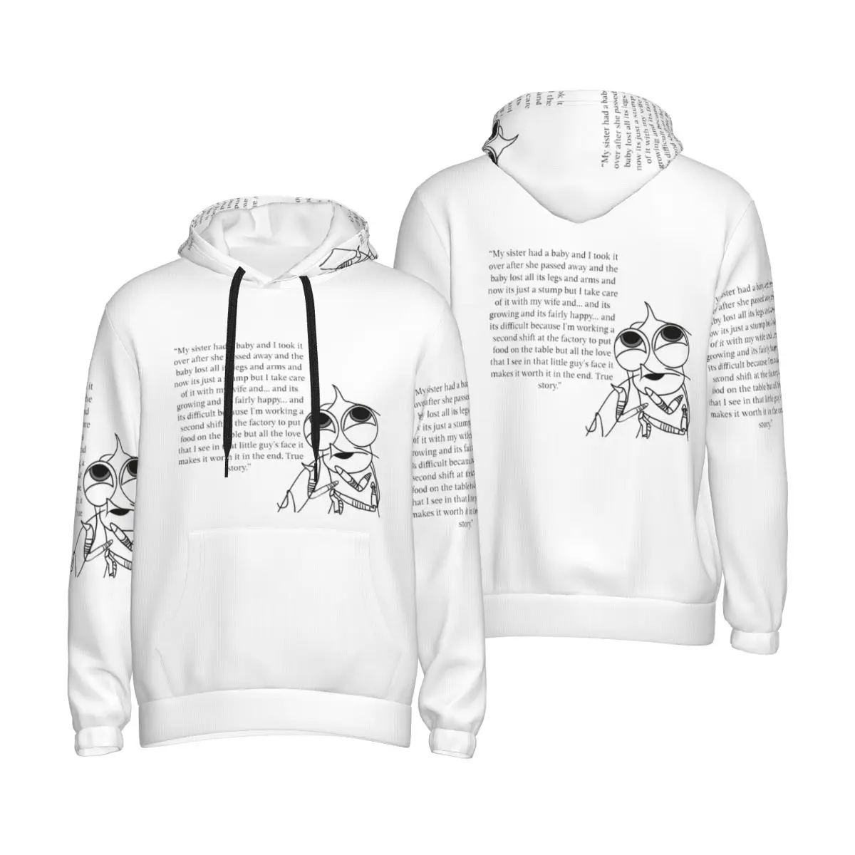 

Толстовка с капюшоном Shark Tales Shrimp Quote, пуловер в стиле хип-хоп, осень-зима, мужские и женские толстовки, топы с длинными рукавами