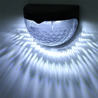 4PCS LED Solar Outdoor Waterproof Wall Lights Garden Fence Light Solar Power Energy Courtyard Steps Decorative Lighting Lamps