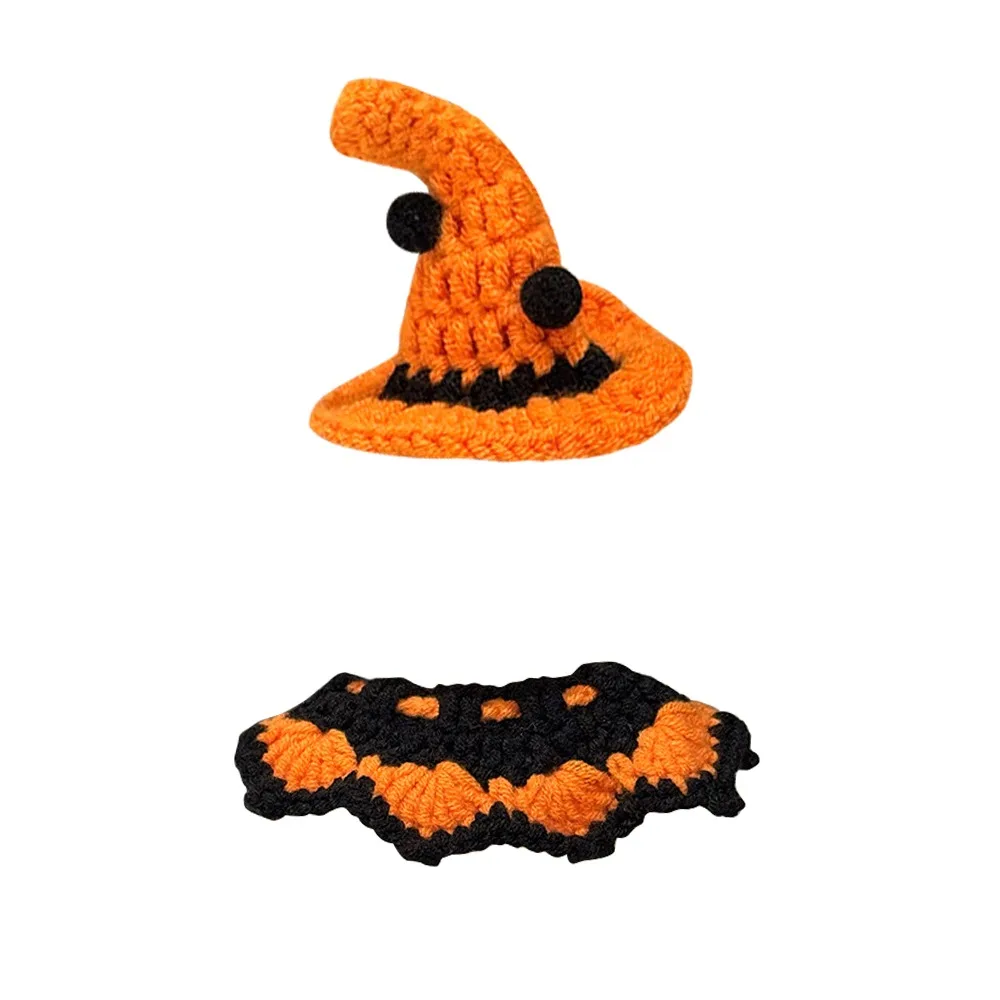 

Fashion Hand-woven For Clothes Cotton Mini Plush Halloween Doll Dress Vinyl DIY Clothes Set Halloween