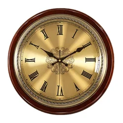Luxury Silent Wall Clock Vintage Golden Metal Wall Clock Digital Living Room Bedroom Decoration Room Ornaments Nordic Style