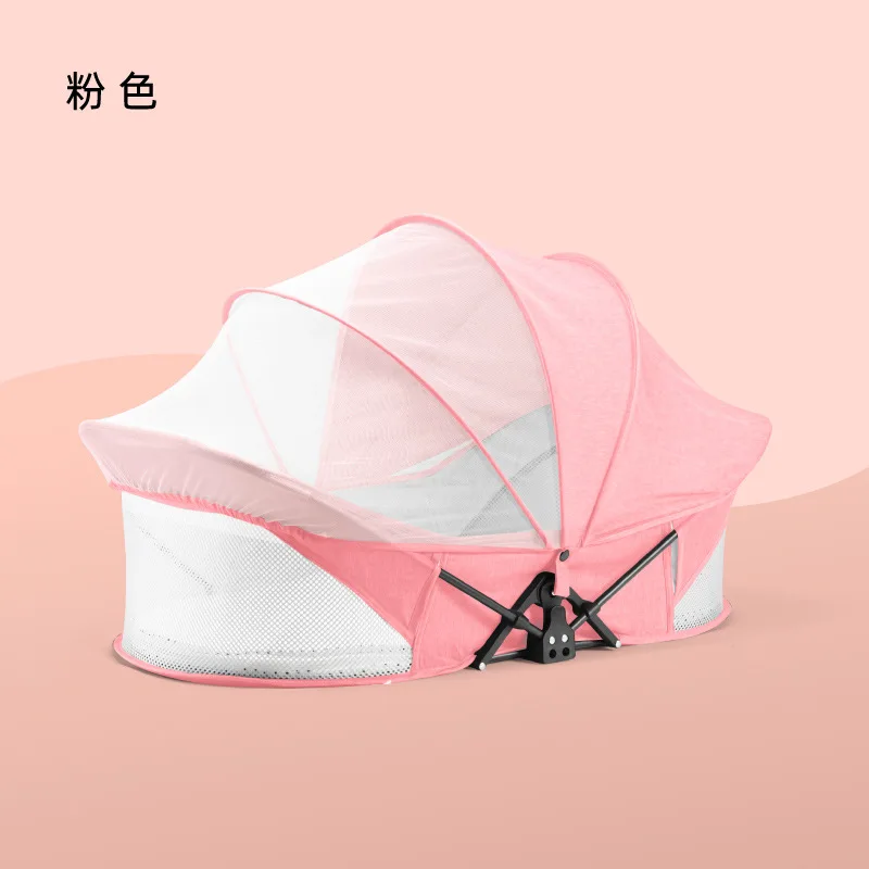 baby-travel-crib-portable-bed-in-bed-baby-crib-foldable-comfortable-organic-cotton-newborn-sleeper-with-mosquito-netting-for-0-1