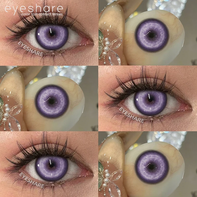 EYESHARE 1 Paar Rote Cosplay-Farbige Kontaktlinsen für Augen Verrücktes Halloween-Make-up Farbige Augenlinsen Anime-Zubehör – Detail 38