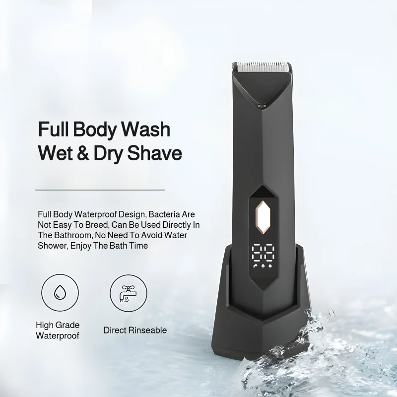 

Электрический интимный триммер для женщин — керамические лезвия, безопасный прецизионный уход, идеально подходит для личной гигиены и комфорта