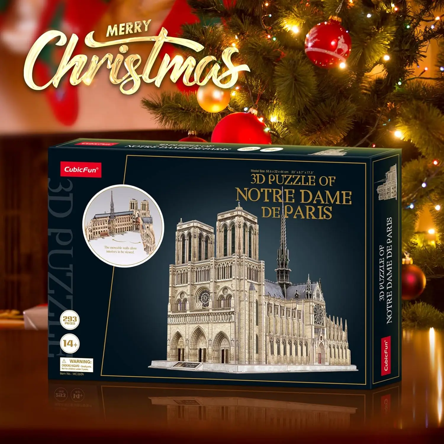 Puzzle 3D pour adultes, Kits de modèles d'église de Notre Dame de Paris mobiles, grand défi, cathédrale française, casse-tête, Architecture B
