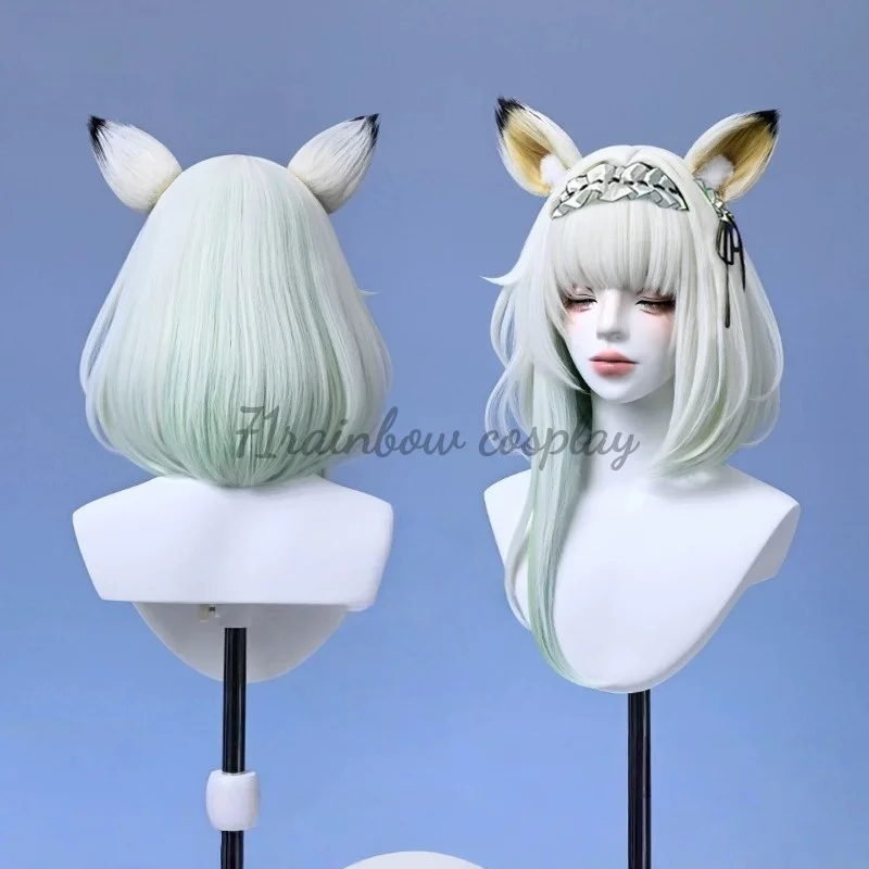 

71rainbow Cosplay Arknights AMa-10 Kal'tsit Cosplay Wig Game Hair Kaltsit Cosplay Wigs